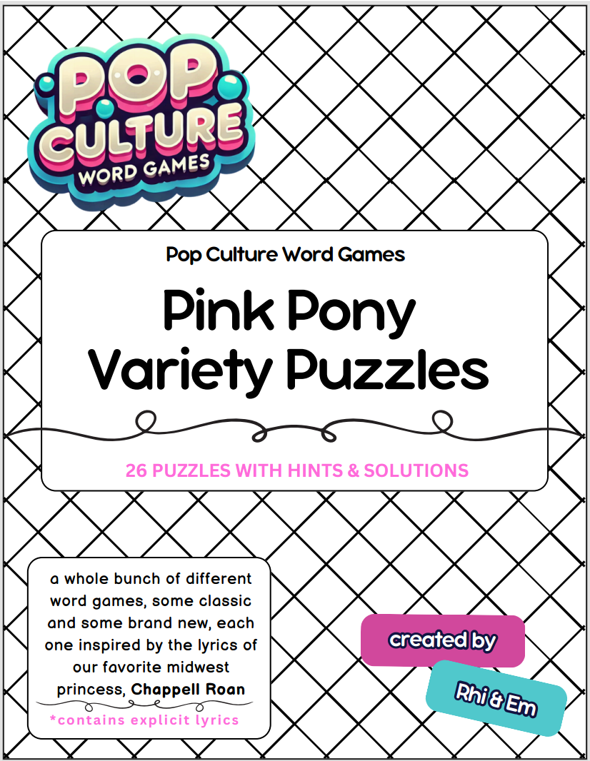 Pink Pony Variety Puzzles : booklet DOWNLOAD