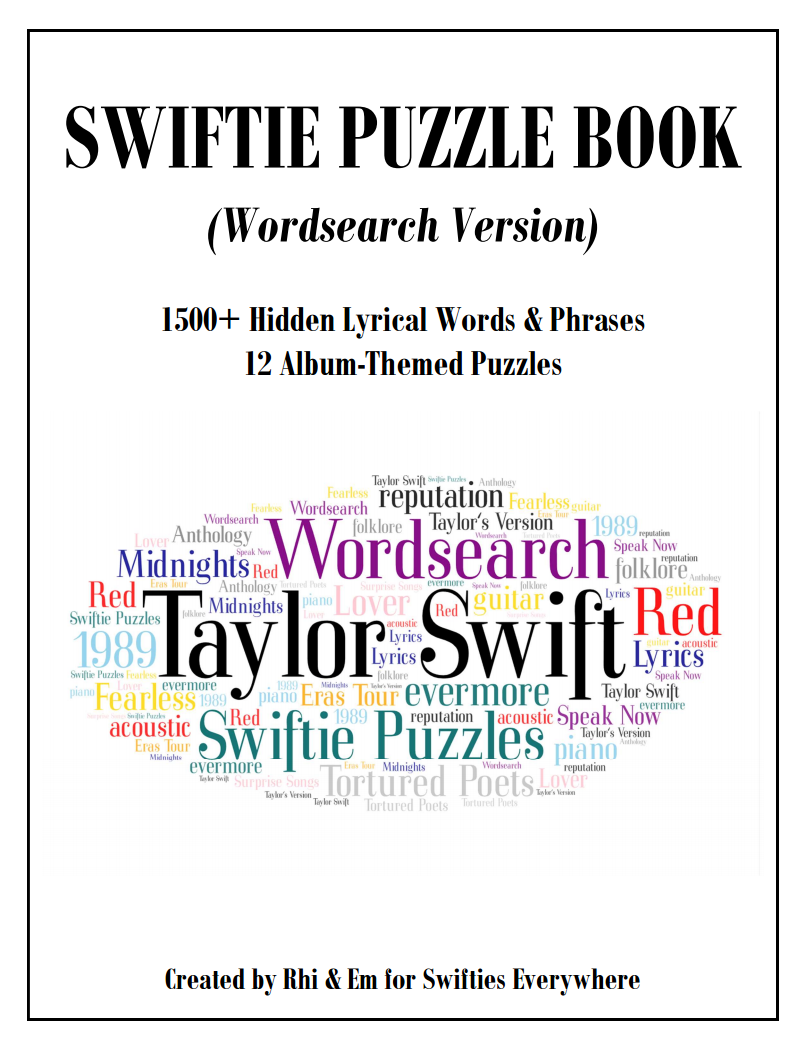 DOWNLOAD : Swiftie Wordsearch Puzzles