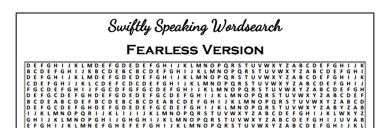 DOWNLOAD : Swiftie Wordsearch Puzzles