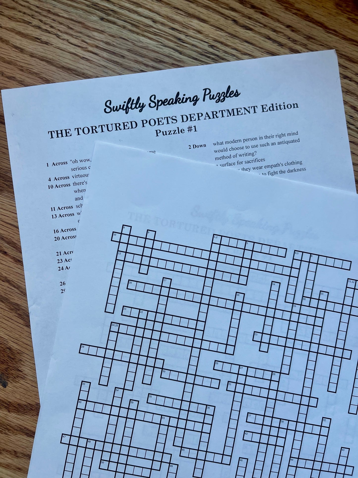 DOWNLOAD : Swiftie Puzzle Poster BOOK, with Tortured Poets Puzzle