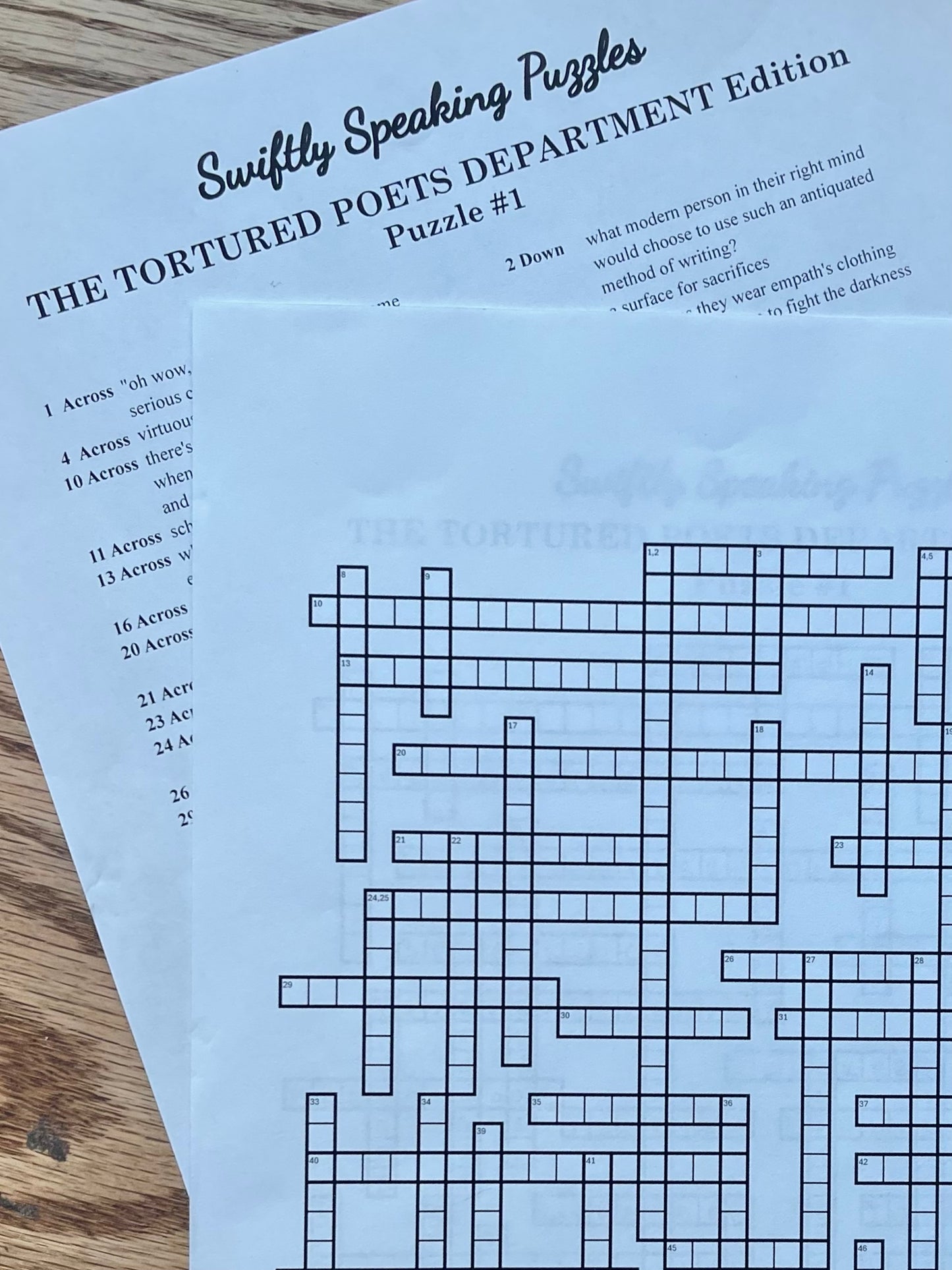 DOWNLOAD : Swiftie Puzzle Poster BOOK, with Tortured Poets Puzzle