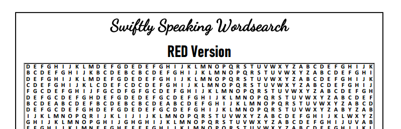 DOWNLOAD : Swiftie Wordsearch Puzzles