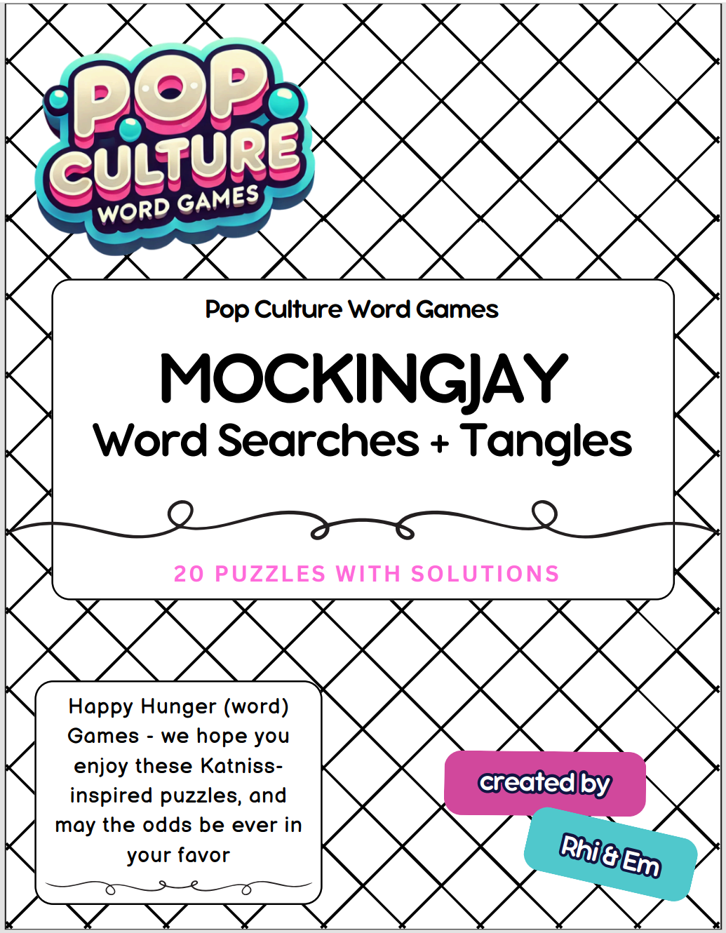 Mockingjay Word Searches and Tangles : booklet DOWNLOAD