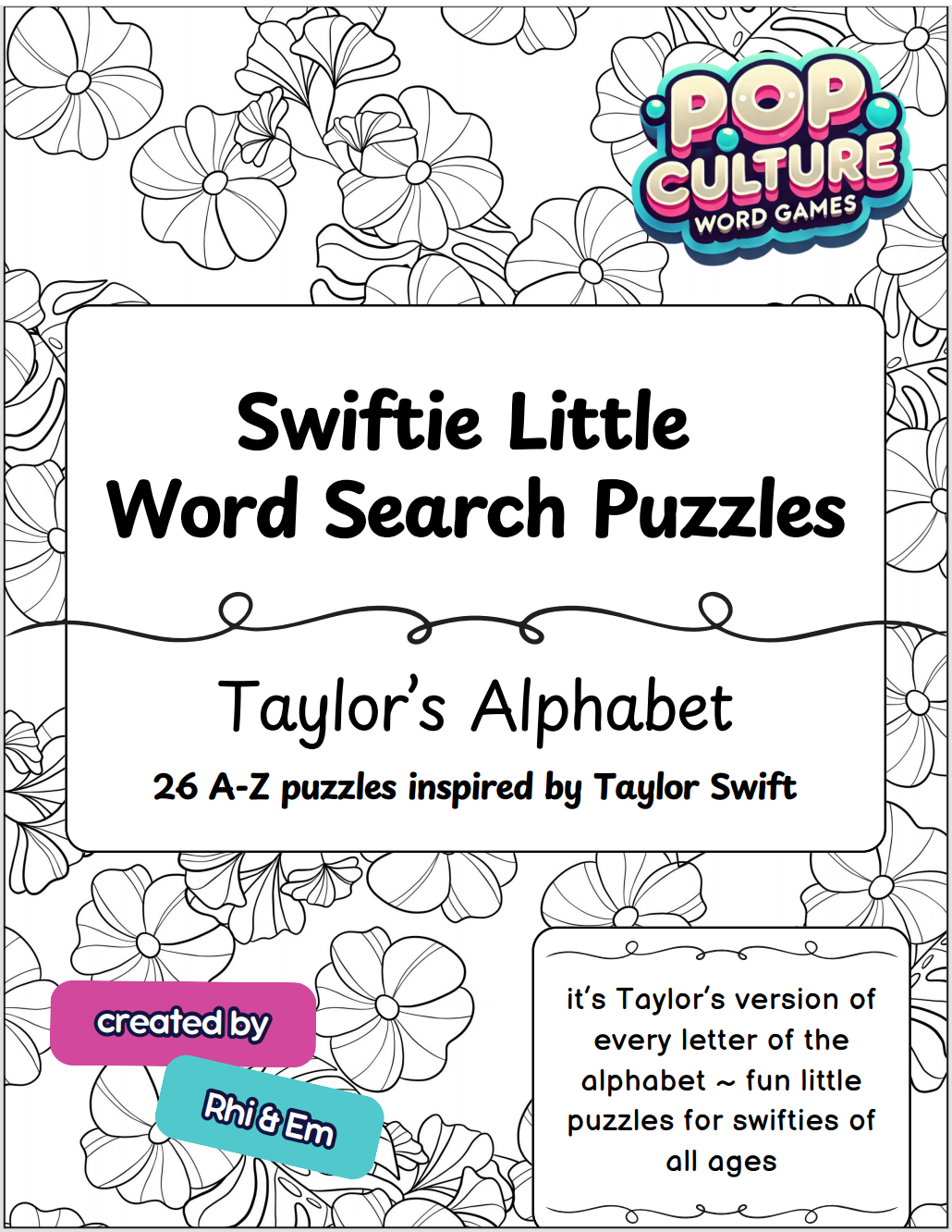 Swiftie Little Word Searches : puzzle DOWNLOADS
