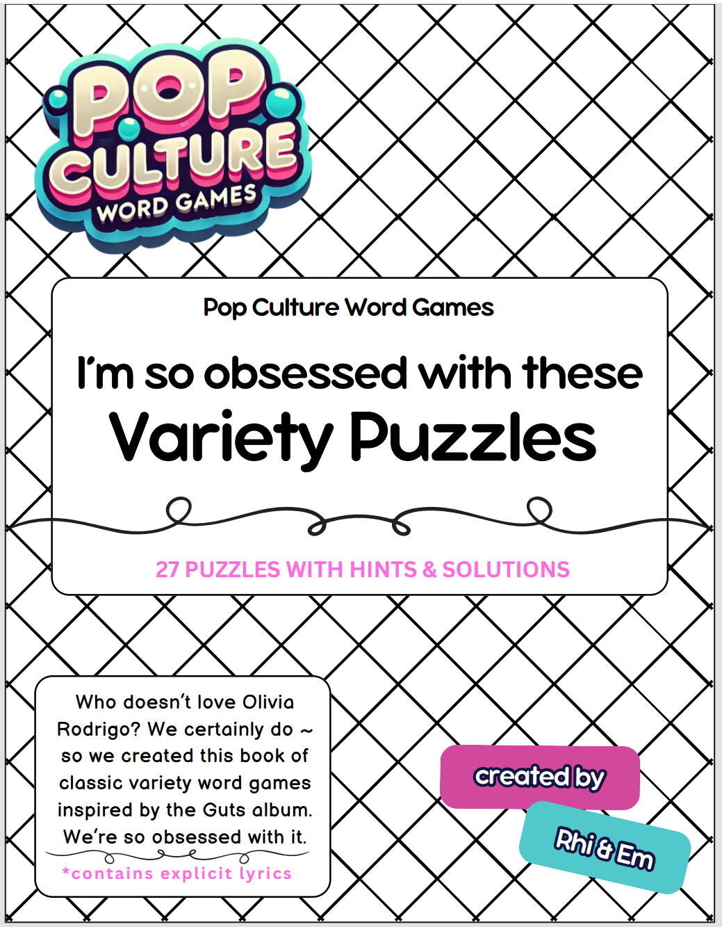 I'm so obsessed with these Variety Puzzles : booklet DOWNLOAD