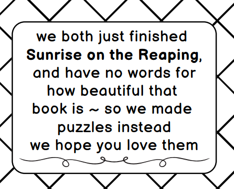 Sunrise on the Games, Word Searches and Tangles : booklet DOWNLOAD