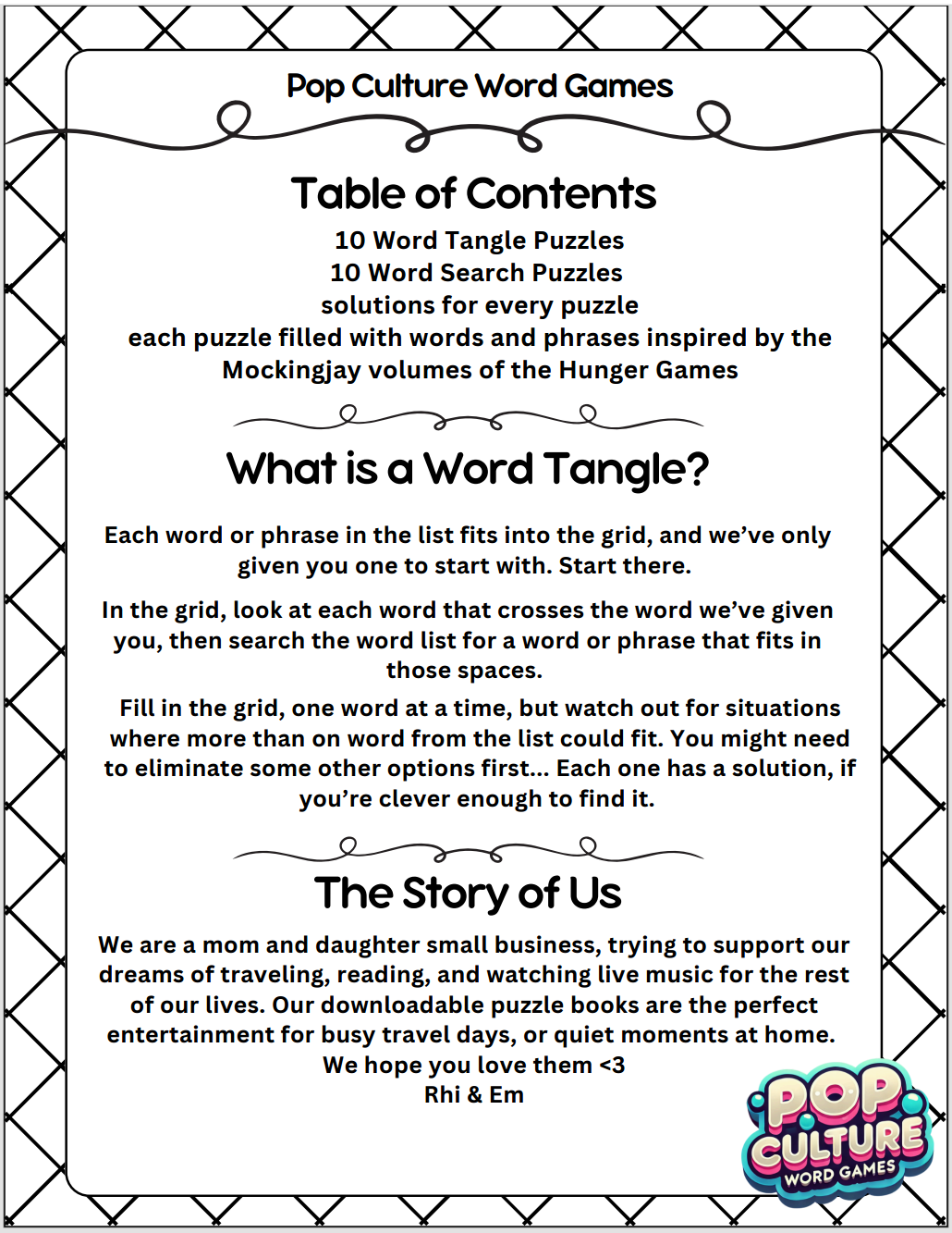 Mockingjay Word Searches and Tangles : booklet DOWNLOAD