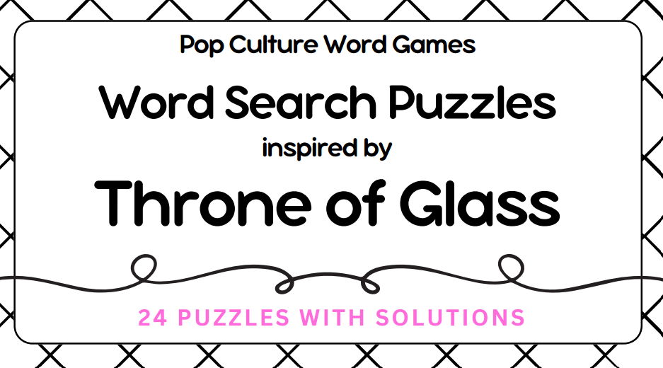Throne of Glass Word Searches : booklet DOWNLOAD
