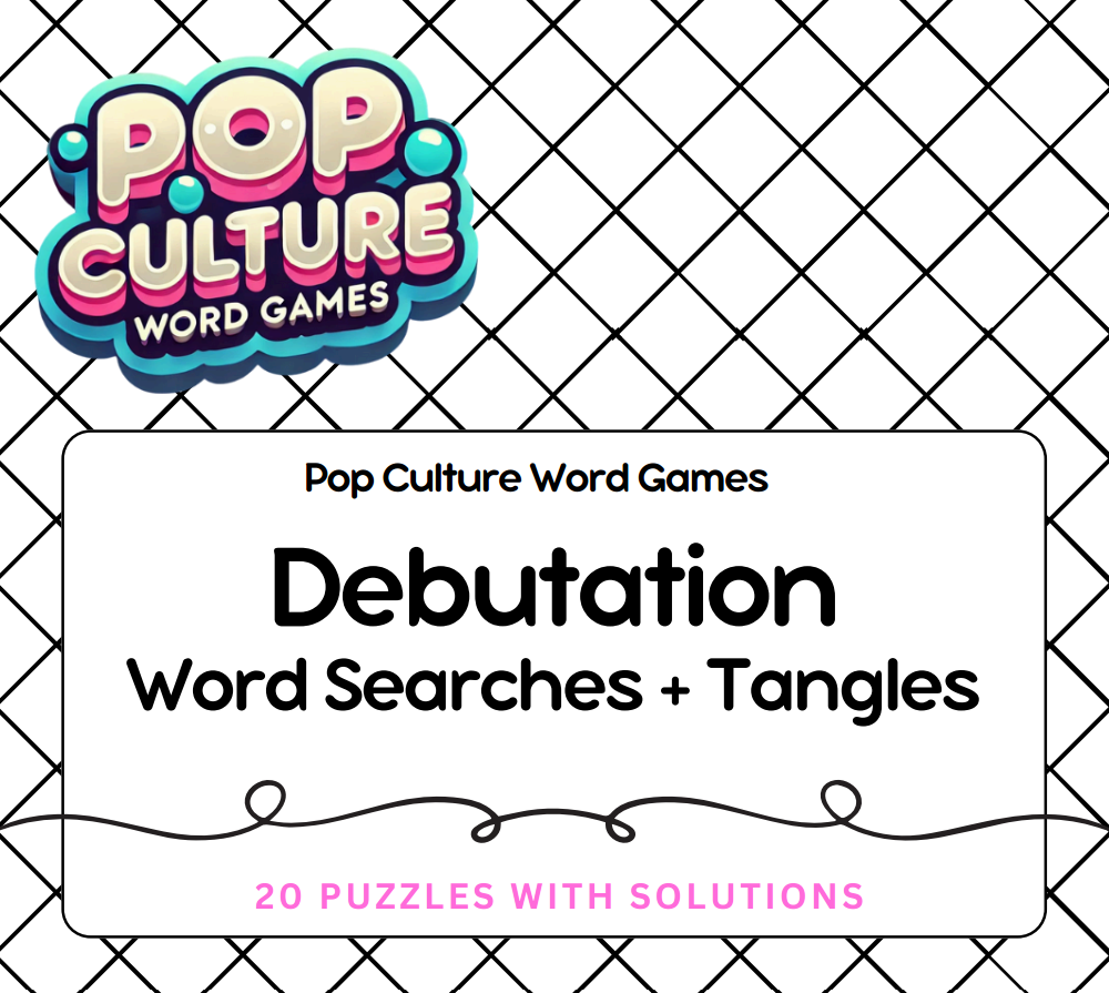 Debutation Word Searches and Tangles : booklet DOWNLOAD